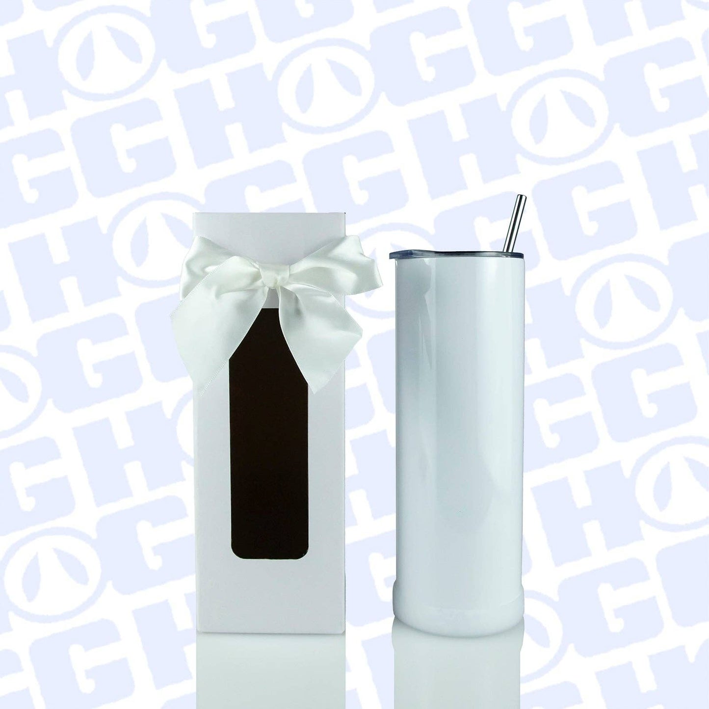 20oz SUBLIMATION SKINNY EDGE TUMBLER GIFT SET (48 UNITS)