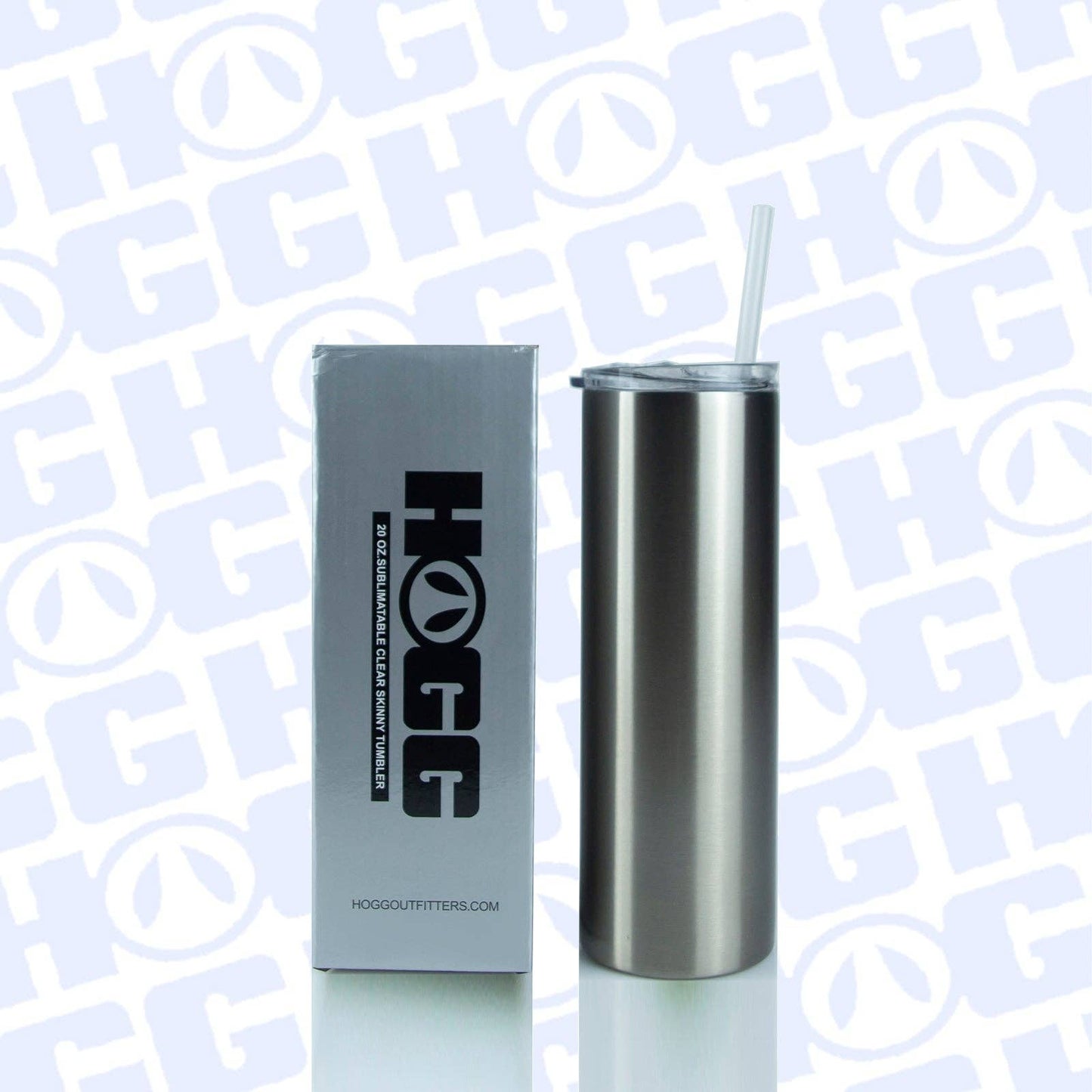 20oz SUBLIMATION CLEAR SKINNY TUMBLER