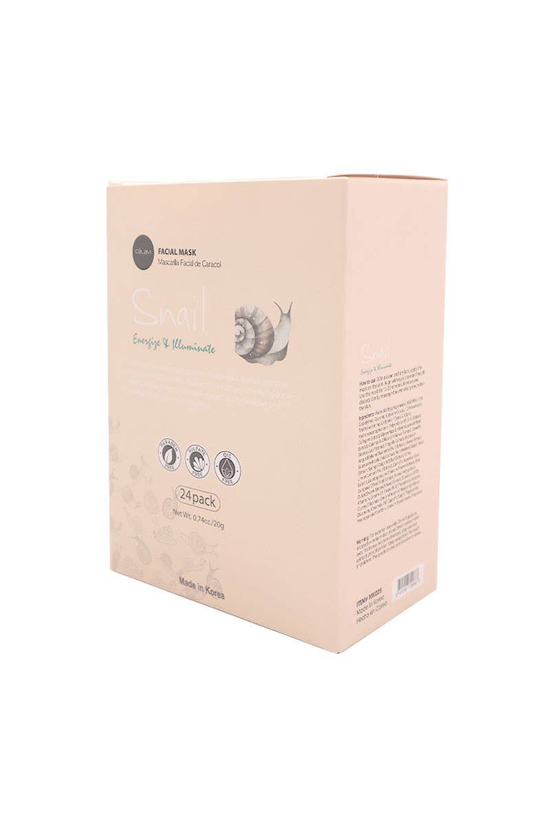 Celavi MK025 Snail Facial Mask Illuminate - 24pc