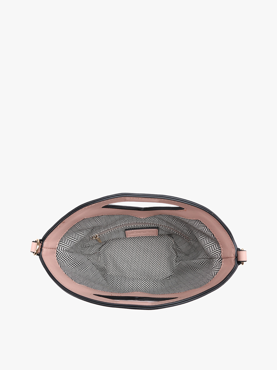 M2269SNK Ashlyn Snake-Textured Bucket Bag – Crossbody