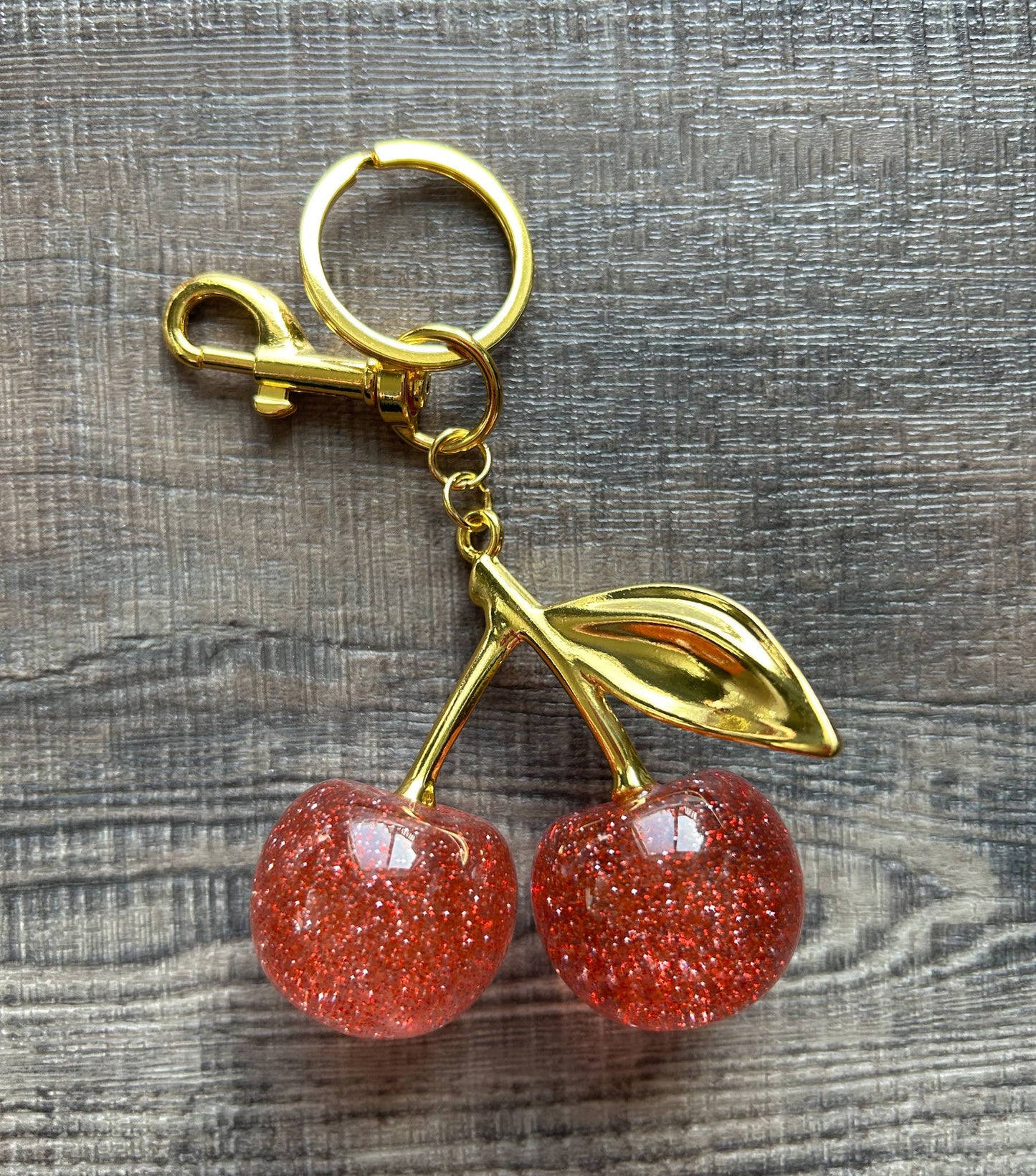 Cherry Bag Charm Keychain