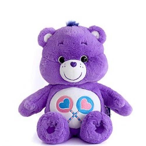 CARE BEARS PLUSH - PURPLE SHARE BEAR
