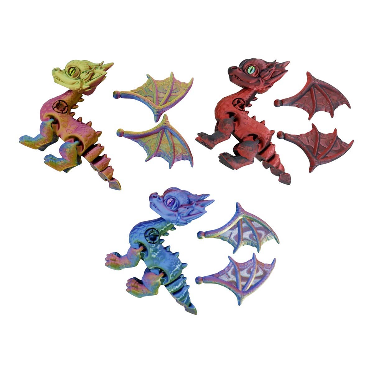 176 3D Print Wing Dragon Animal Figure Toy