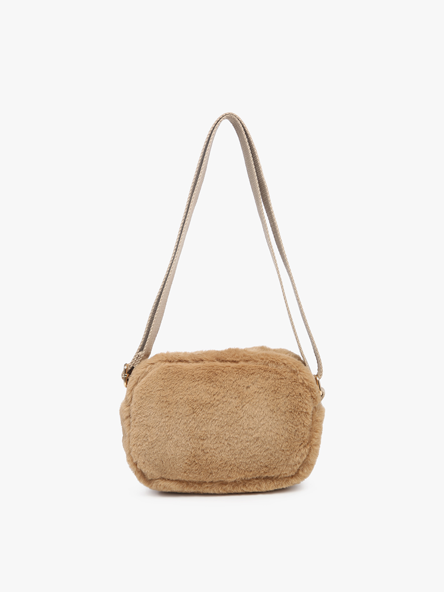 Geneva Faux Fur Belt Bag β Crossbody Style | JN2379