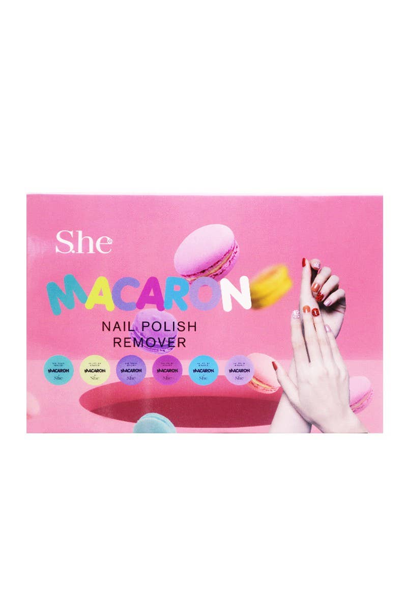 Makeup She NR411 Macaron Nail Polish Remover - 24pc