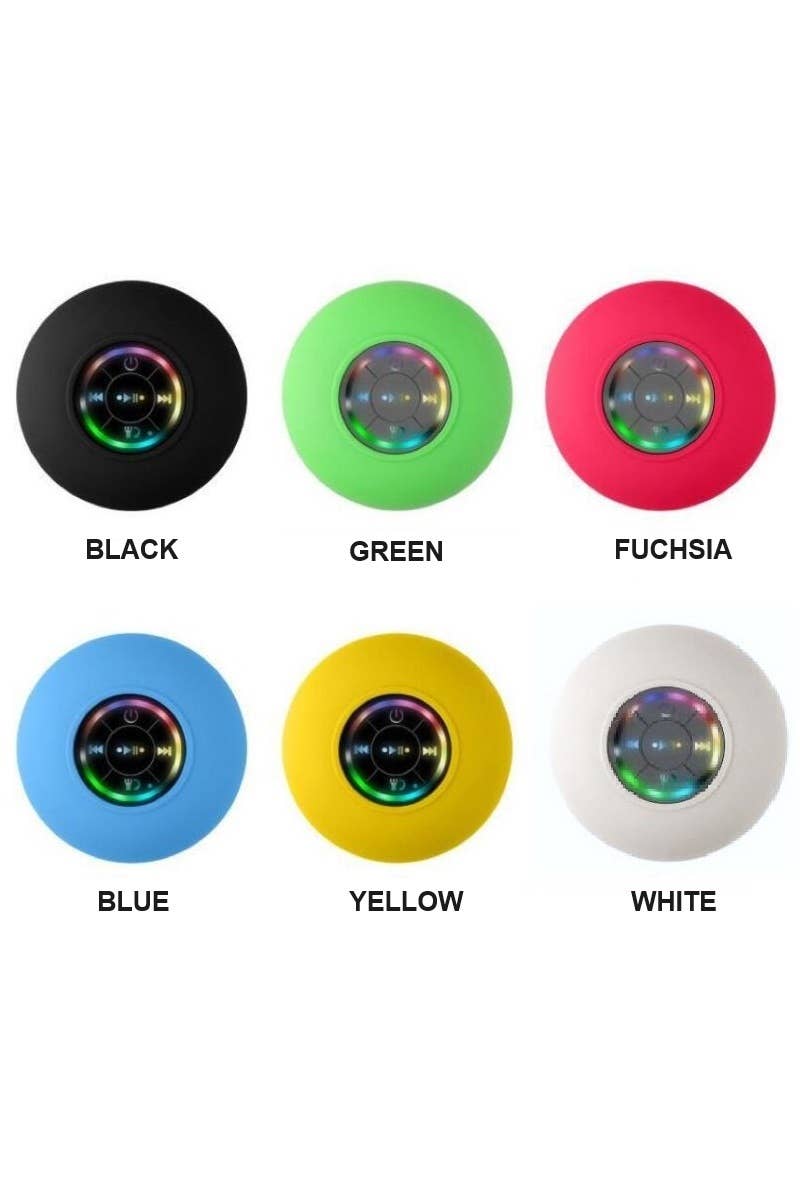 Portable Bathroom Bluetooth Led Speaker