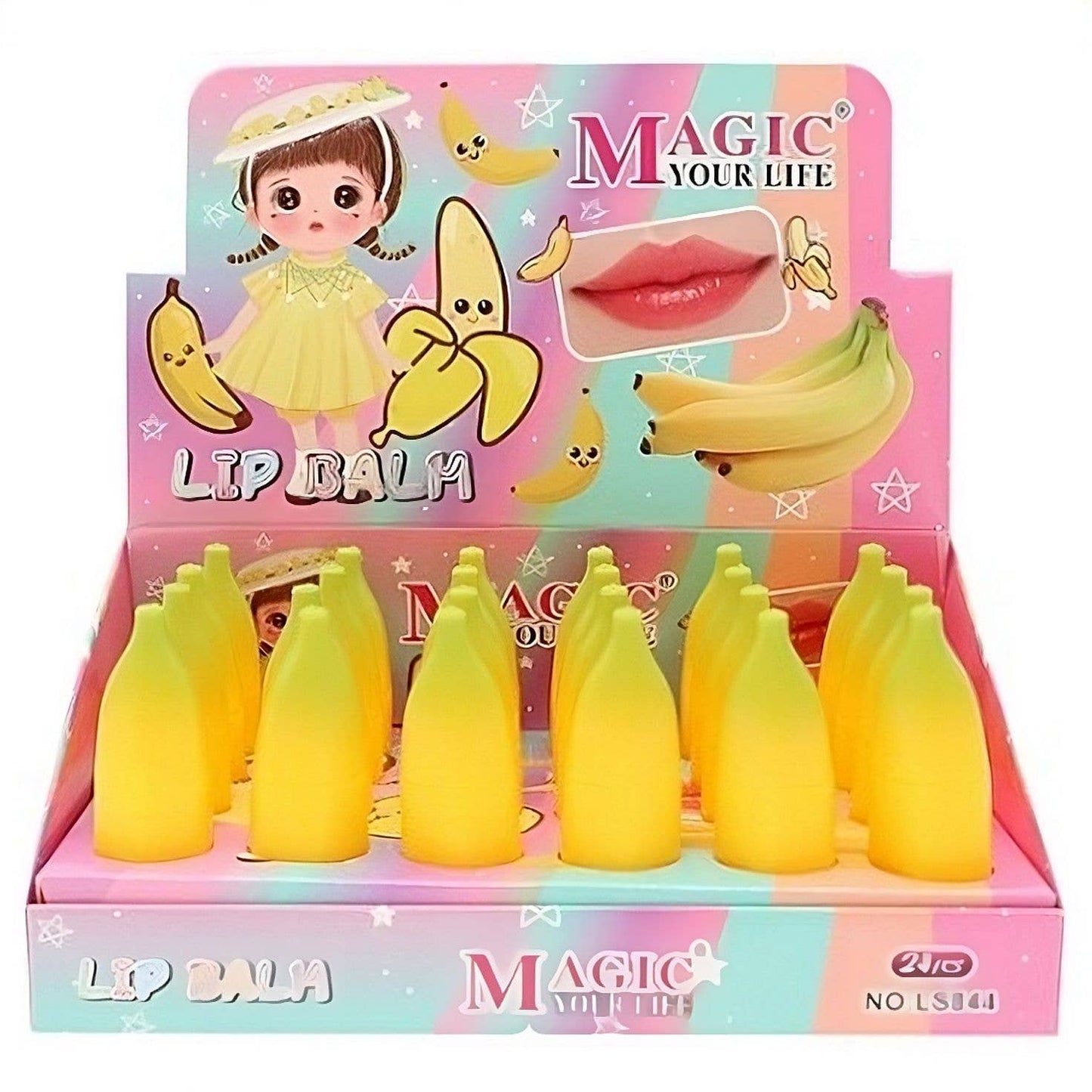 Yellow Banana Shape Lip balm