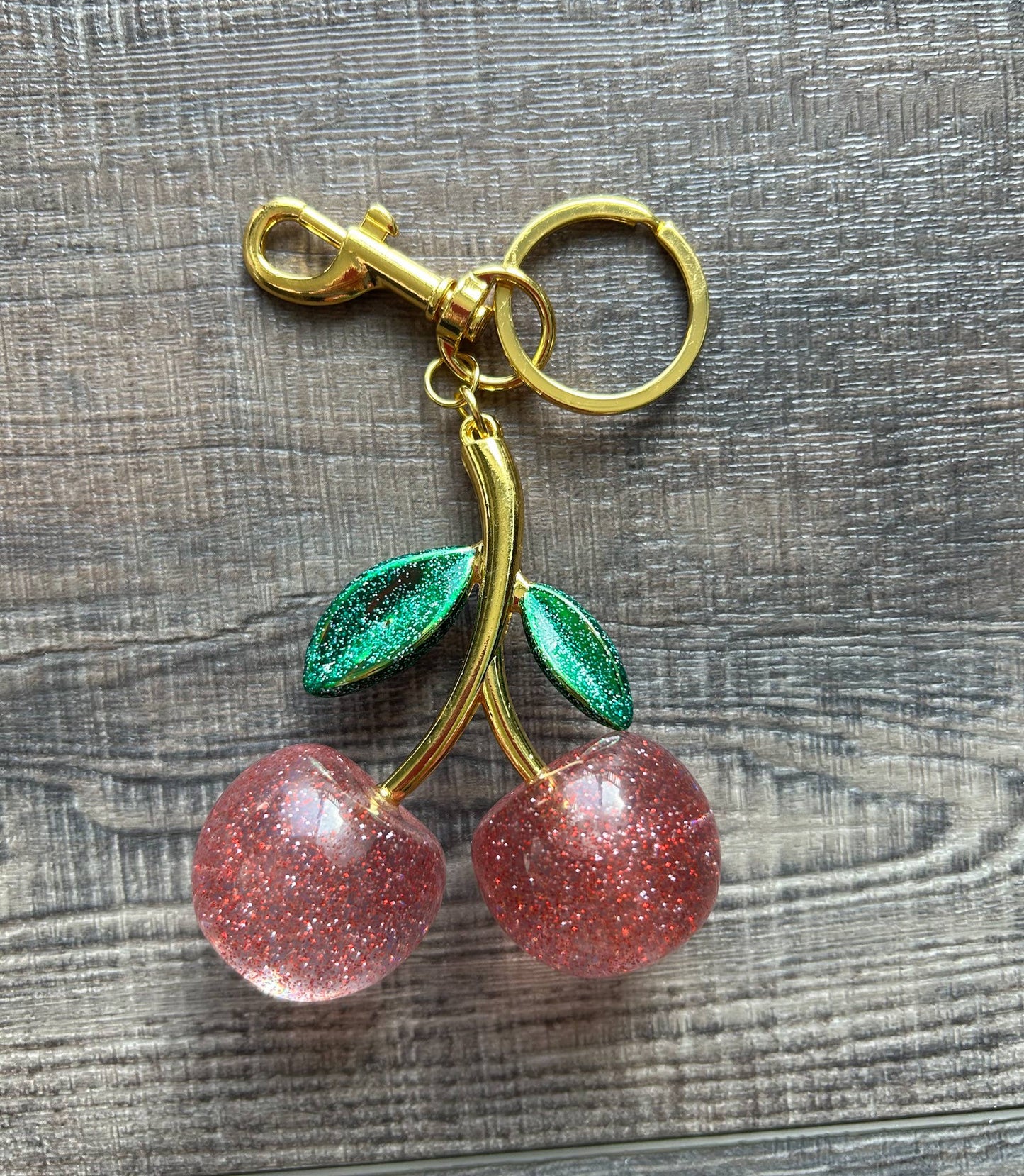 Cherry Bag Charm Keychain