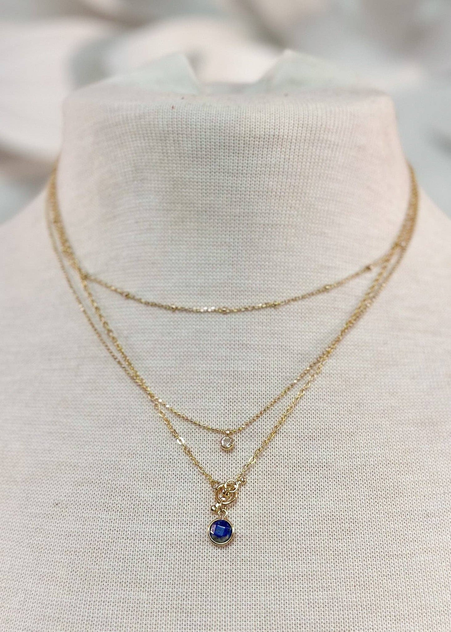 Casey 3 layer Toggle Necklace