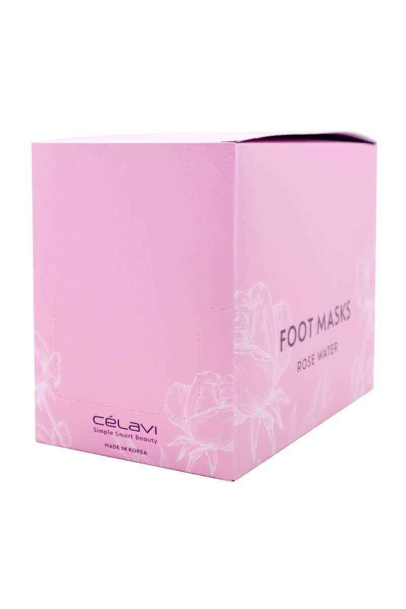 Celavi 70093 Rose Water Foot Masks - 24 pcs
