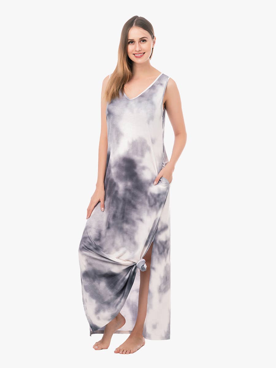 DR1039 Brooklyn Tank Style Dress w/ Side Slit