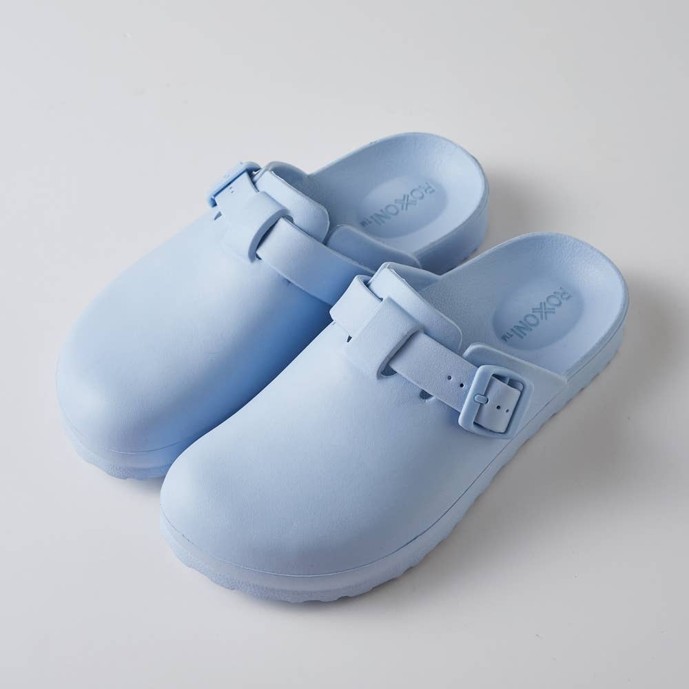 Roxoni Women's Clogs with Adjustable Buckle, Antislip Sole