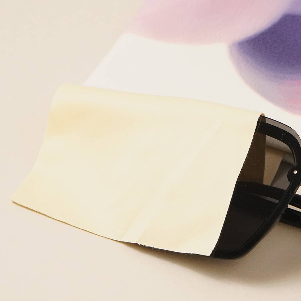 Water-color Printed Glasses Pouch w Cleaning Cloth