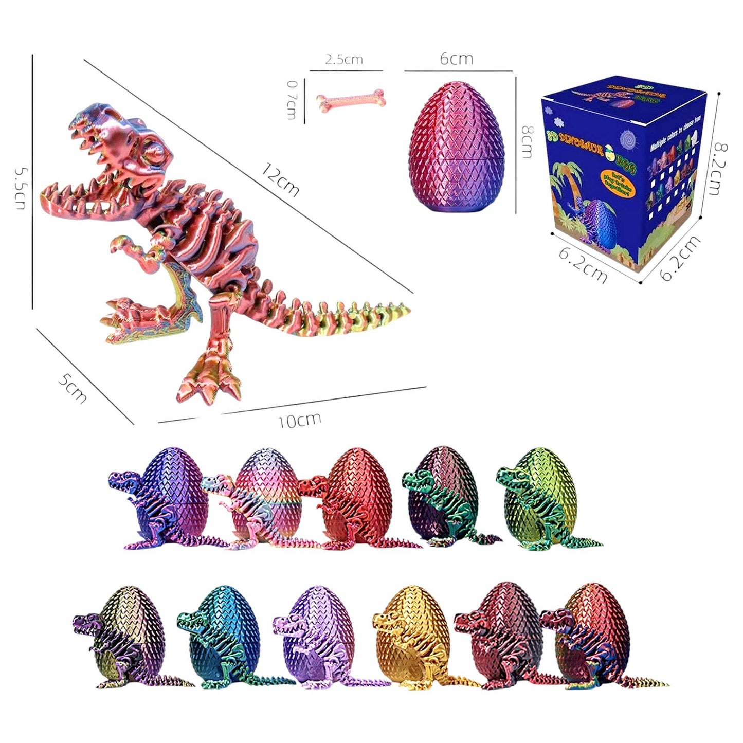 173 3D Printed Mystery Dino Egg