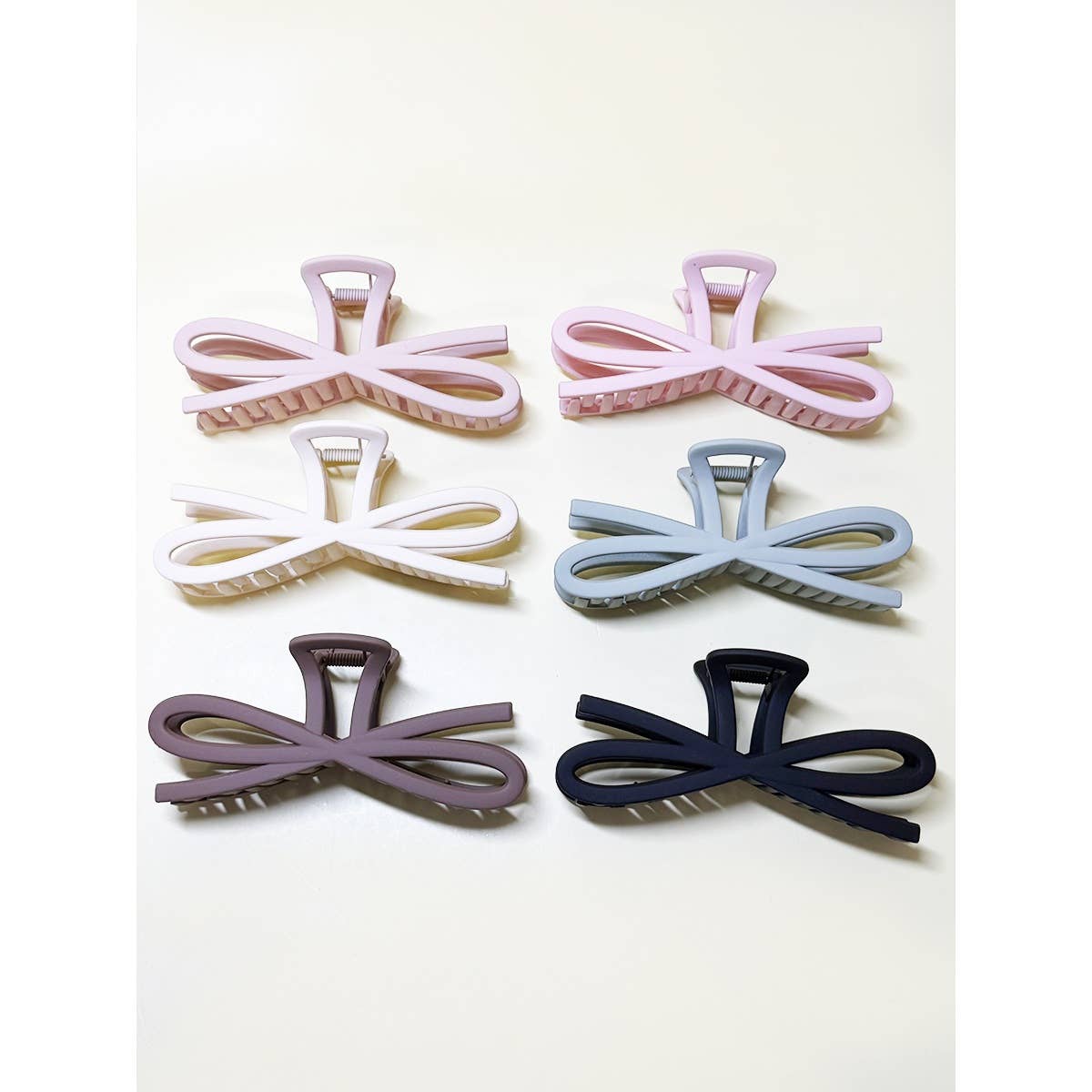 2806 Jumbo Matte Bow Shape Hair Claw