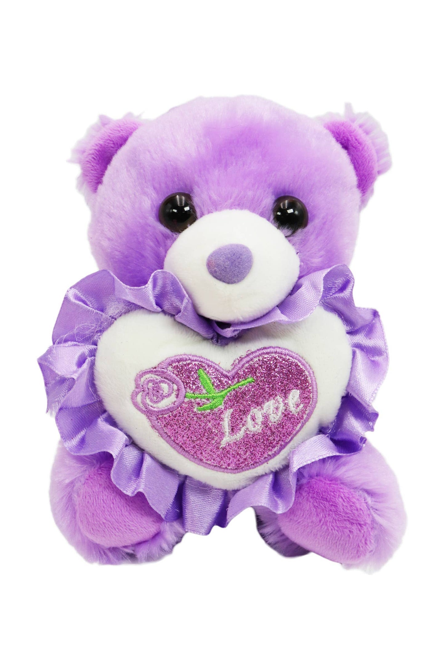Love Heart Teddy Bear Plush Stuffed Toy - 6 Inch
