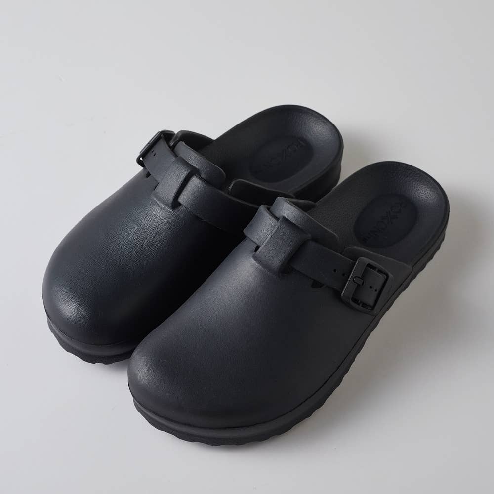 Roxoni Women's Clogs with Adjustable Buckle, Antislip Sole