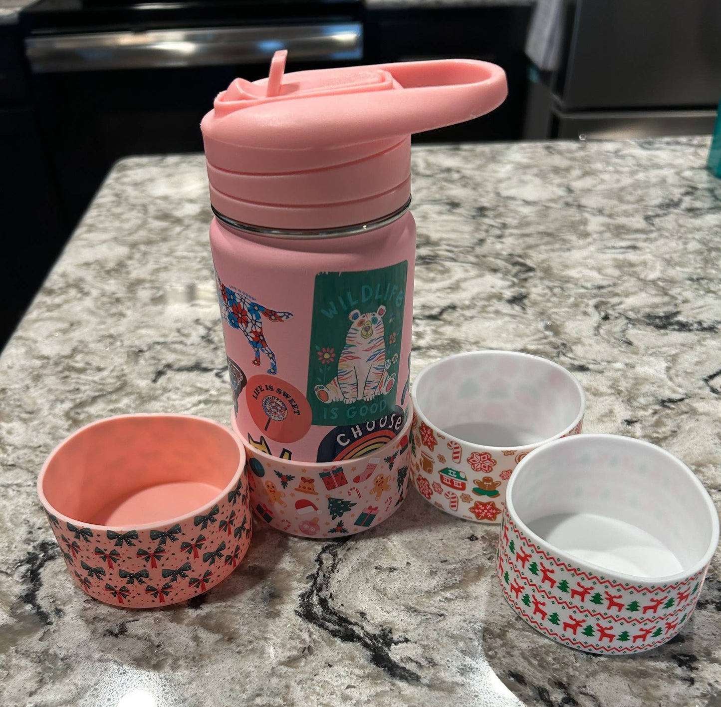 Christmas Holiday Tumbler Silicone Boot