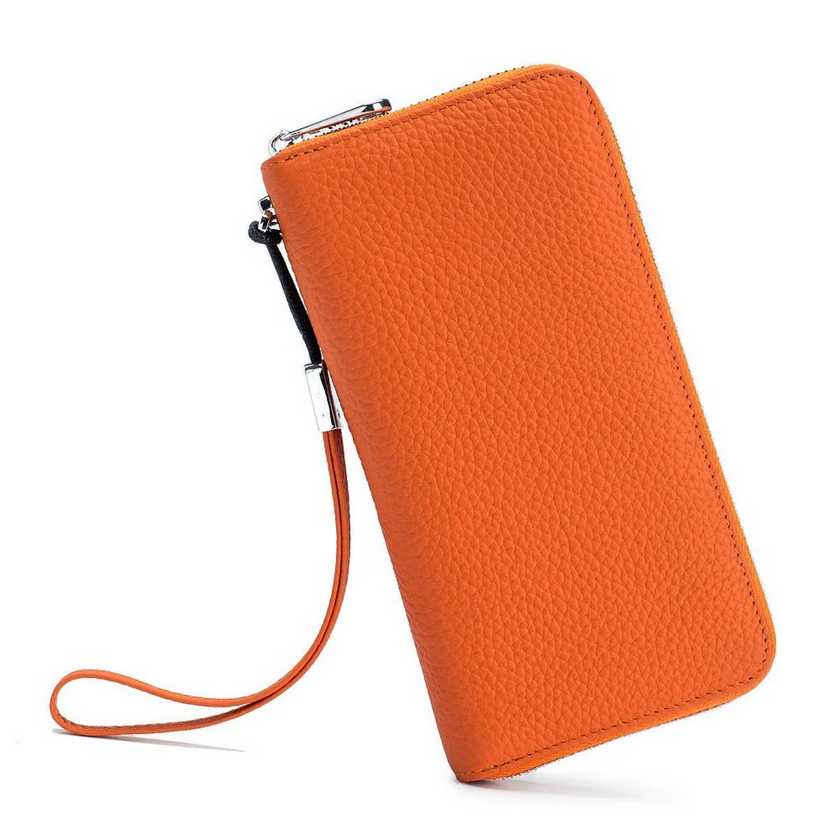 Long Leather Wallet – Soft Handheld Clutch_CUAB00388