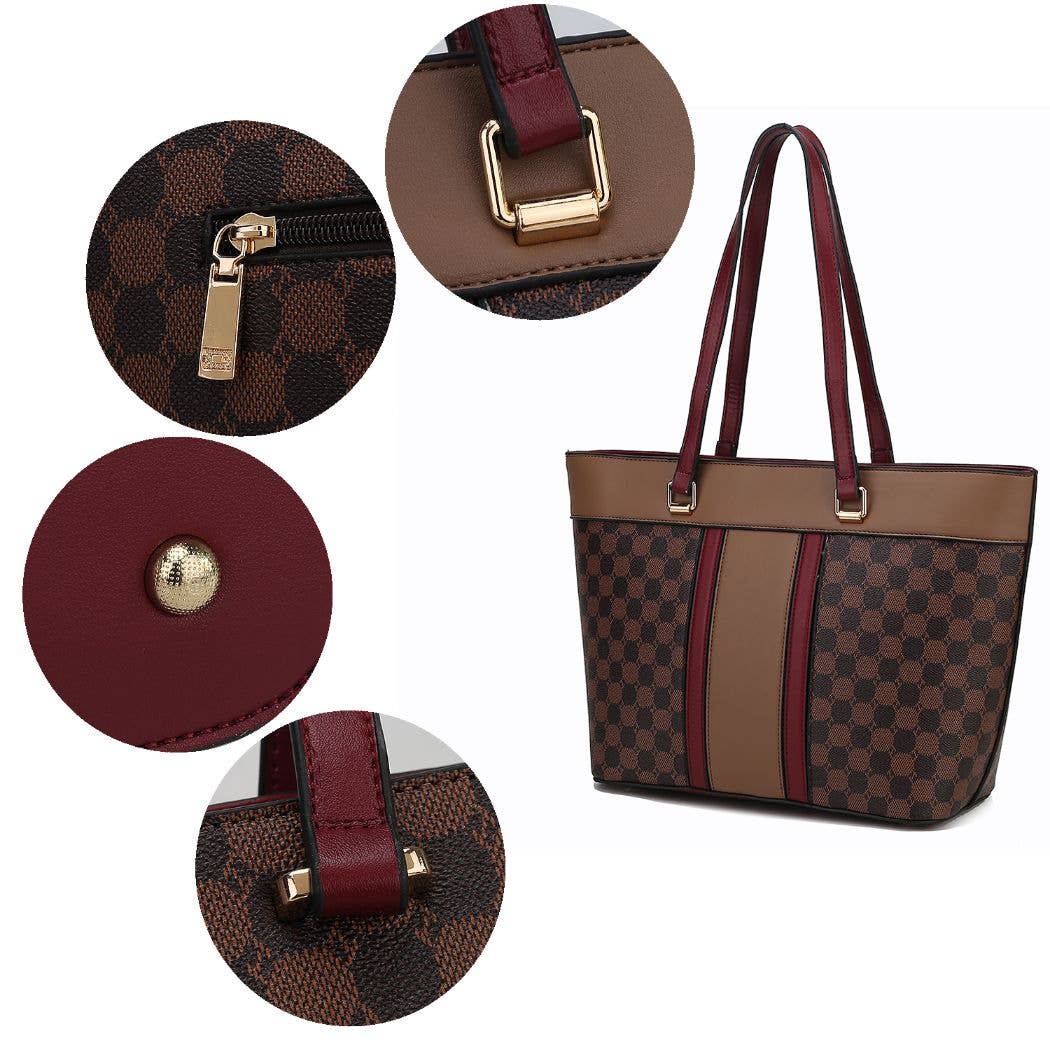 Fabiola Tote Handbag & Wallet Vegan Leather Women by Mia K