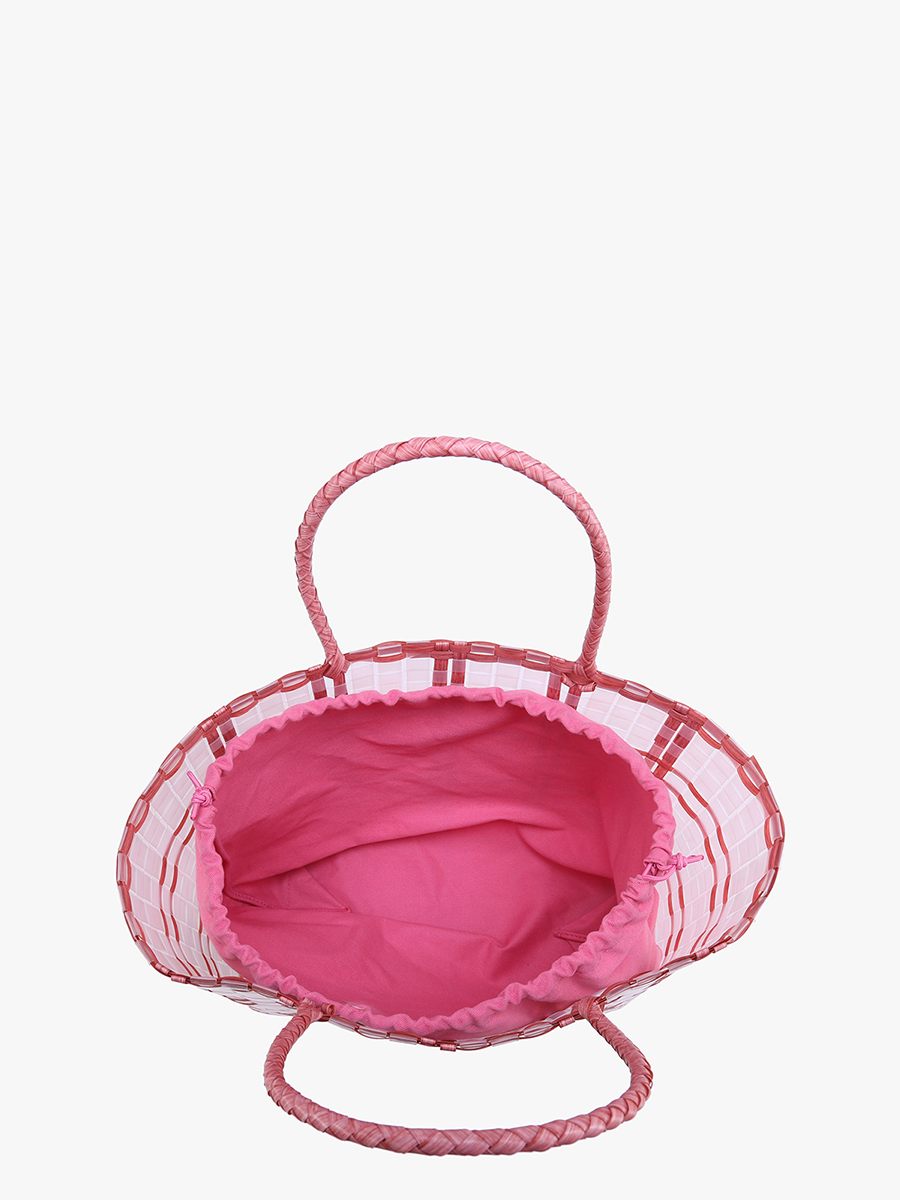 M2340 Alexandria Plastic Colored Contrast Tote Bag