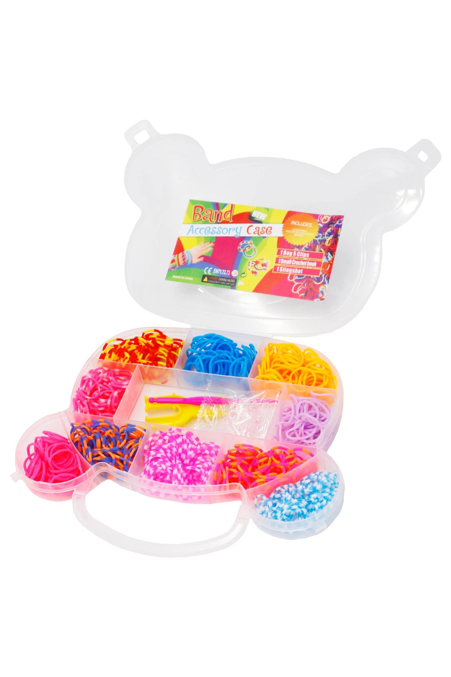 Kids Teddy Bear Diy Rubber Band Loom Bracelet Kit