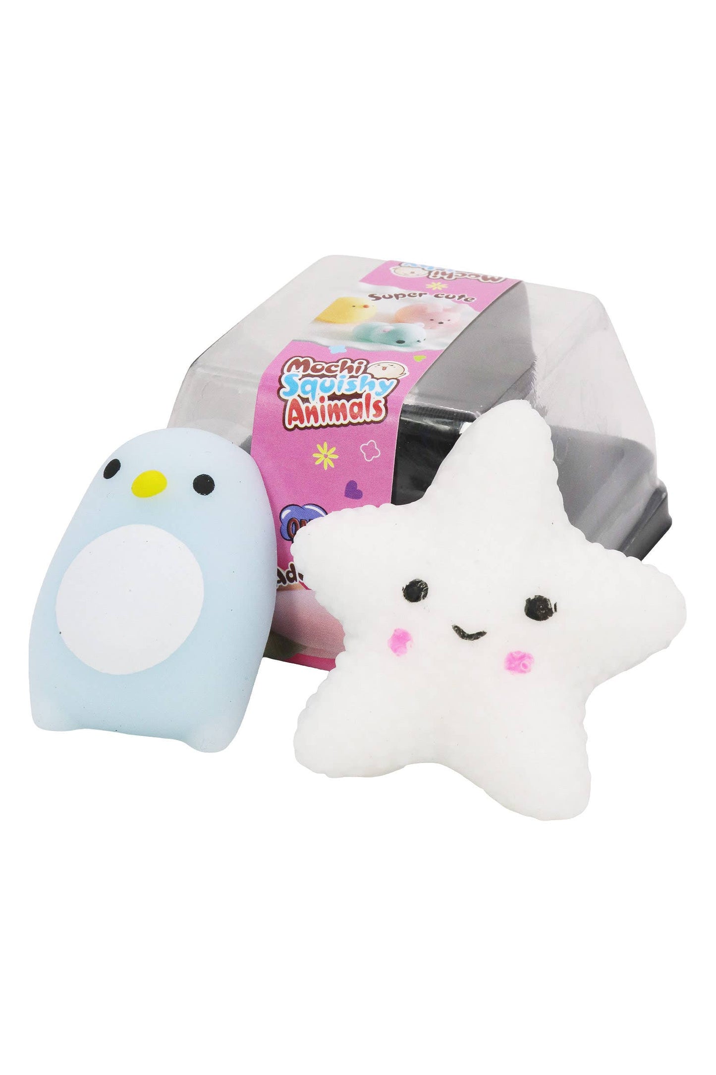 Animal Pals Soft Mini Mochi Squishy - 2 Pcs Set