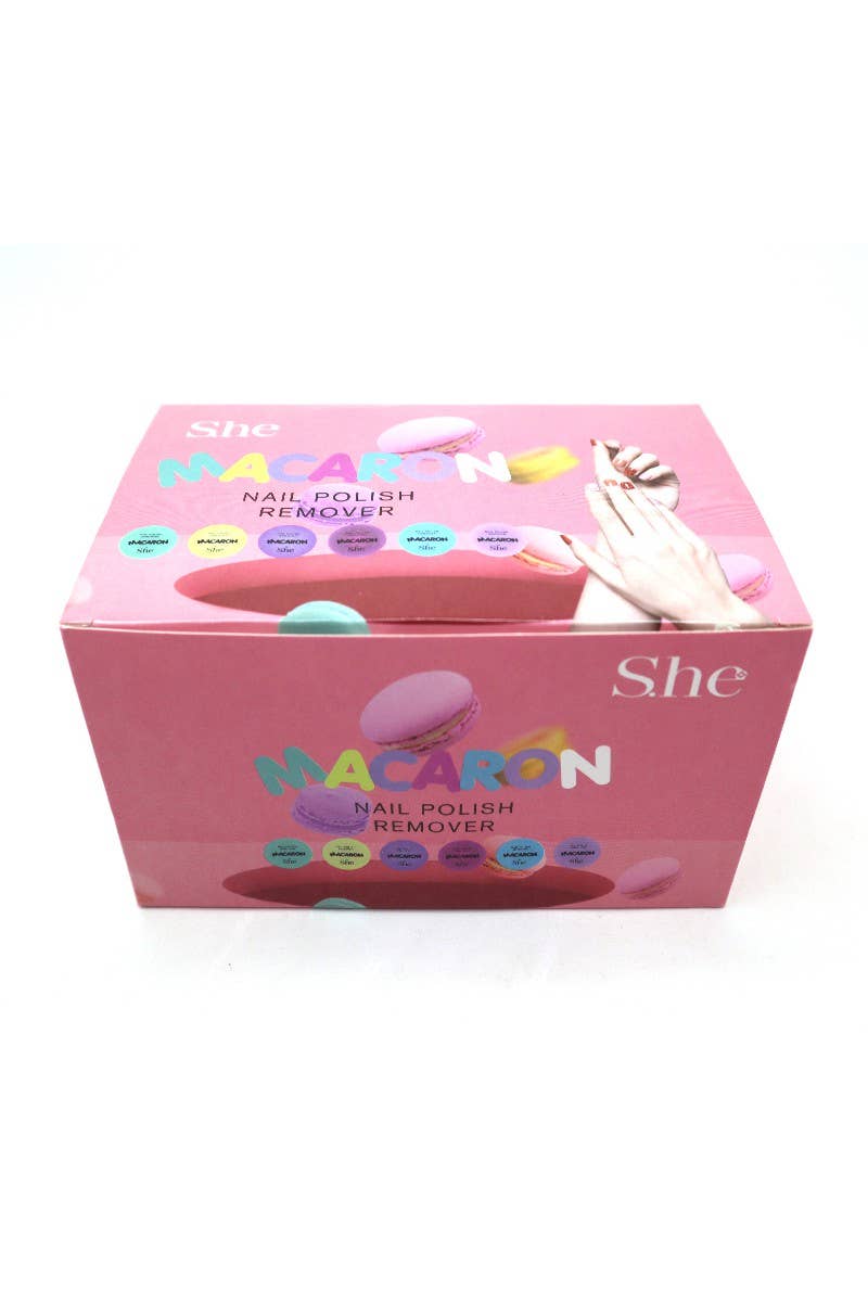 Makeup She NR411 Macaron Nail Polish Remover - 24pc