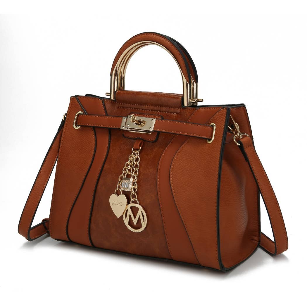 387 MKF Cassia Women's Medium Satchel Handbag Vegan Leather