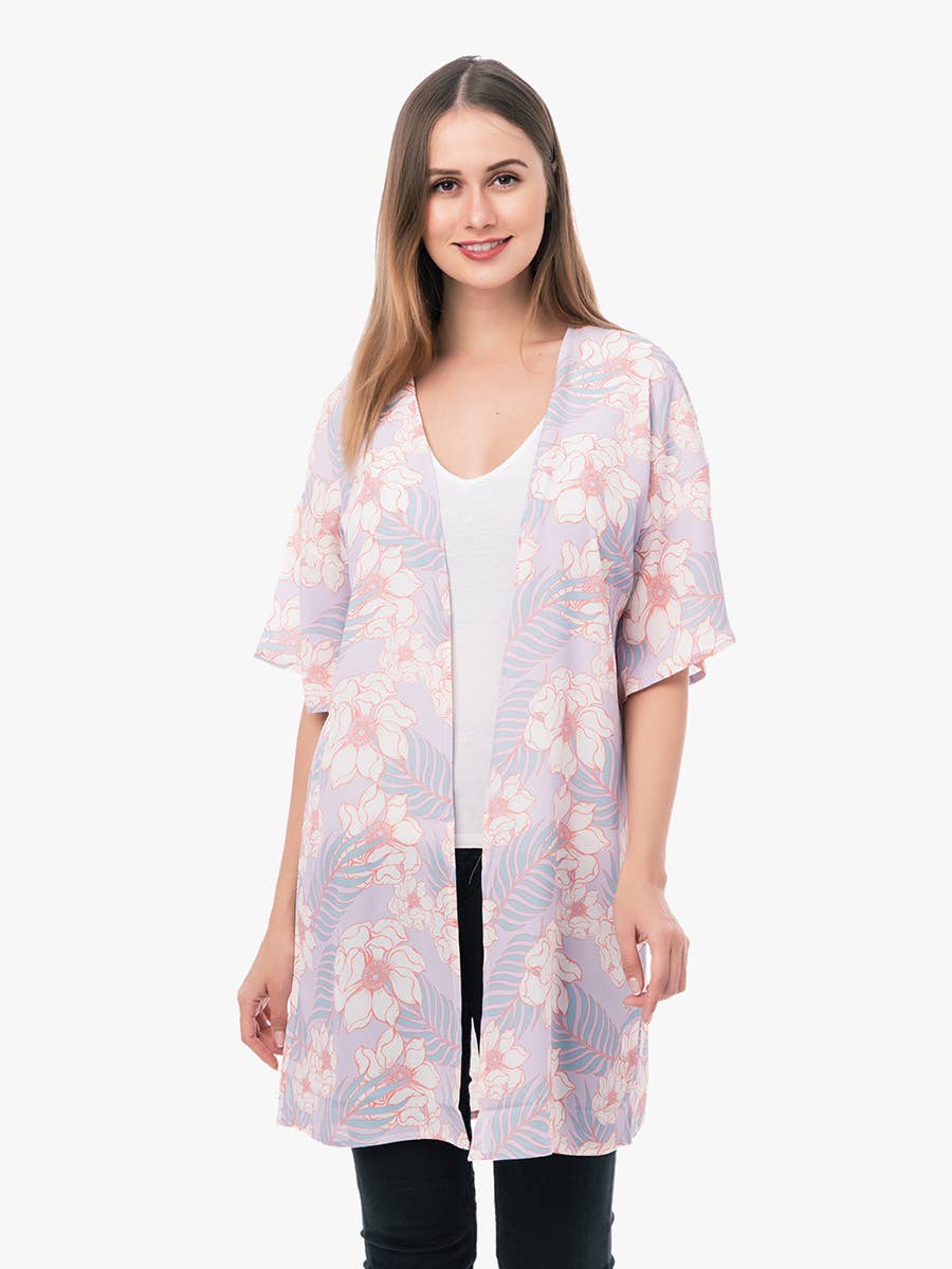 KM1036 Venice Short Sleeve Kimono