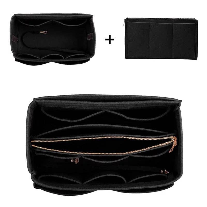 879 Tote Bag Purse Organizer Insert - Charcoal RTS