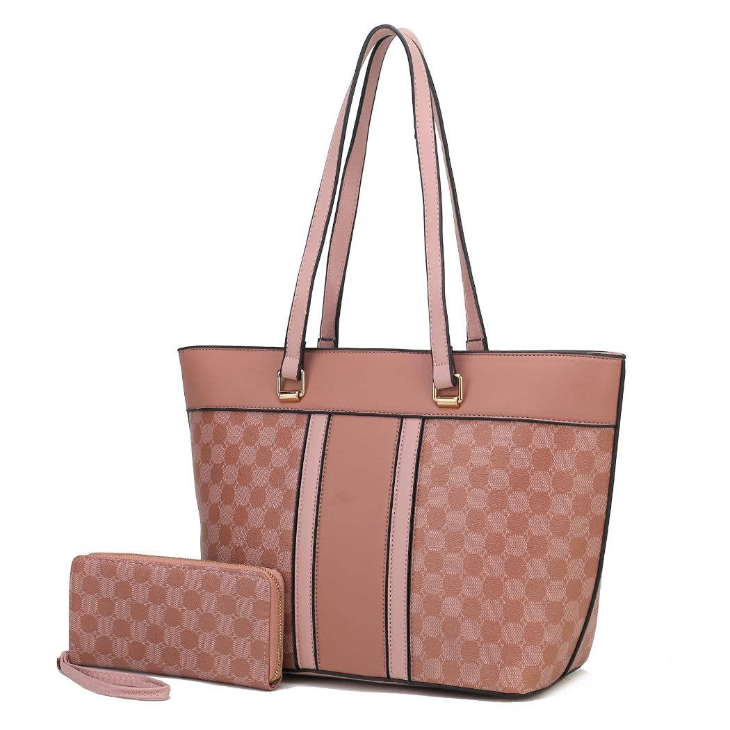 Fabiola Tote Handbag & Wallet Vegan Leather Women by Mia K