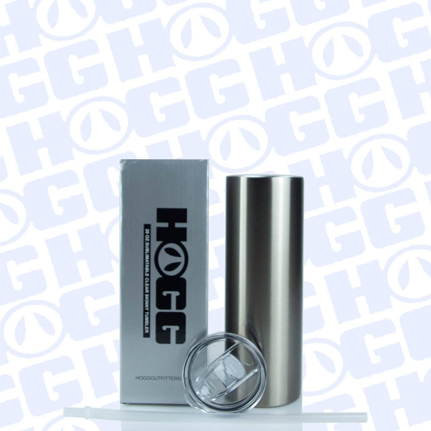 20oz SUBLIMATION CLEAR SKINNY TUMBLER