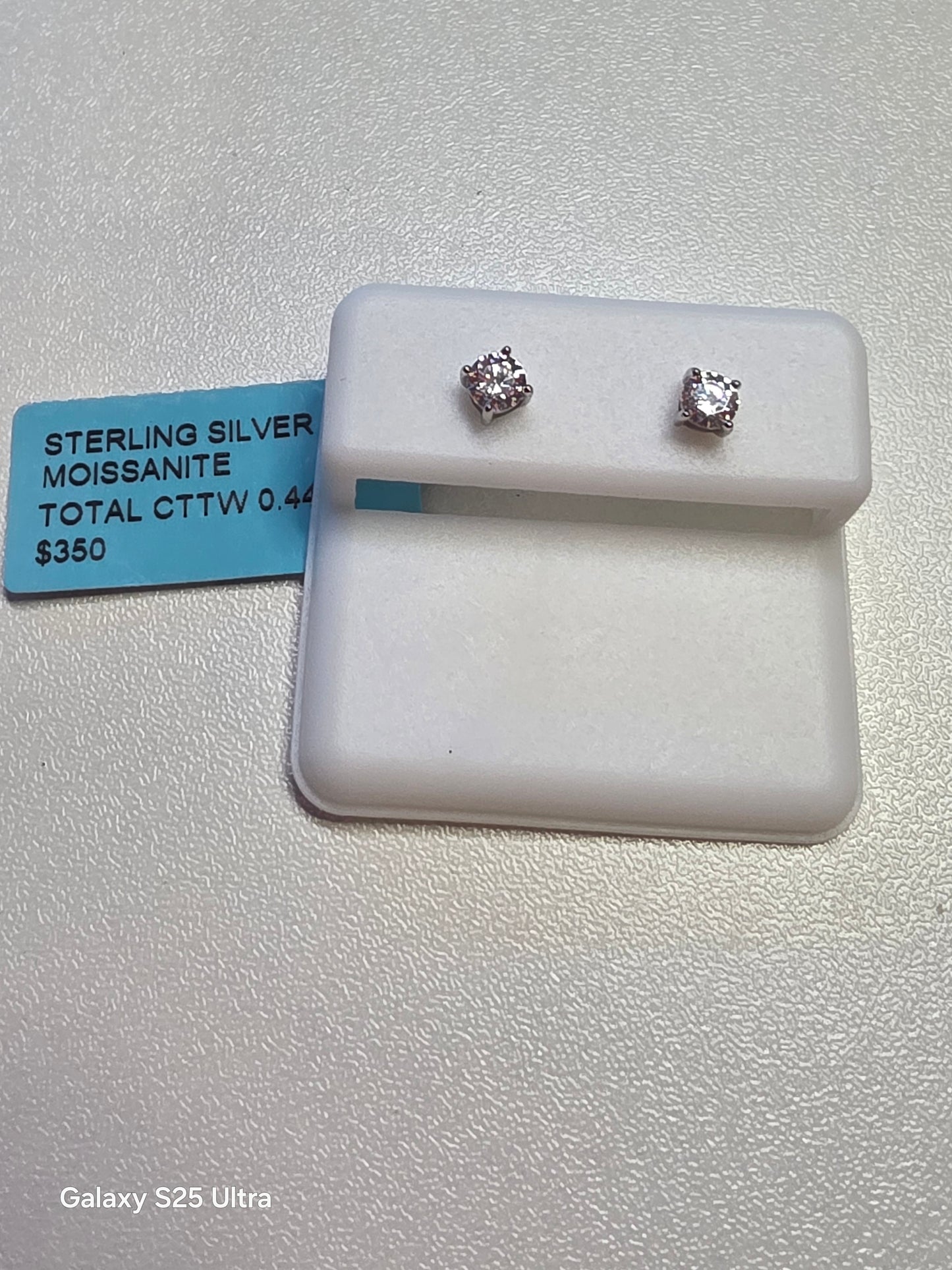 507 .925 Moissanite Studs .44ctw
