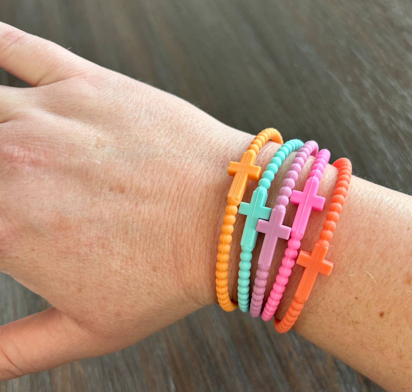 2792 Silicone Cross Bracelet