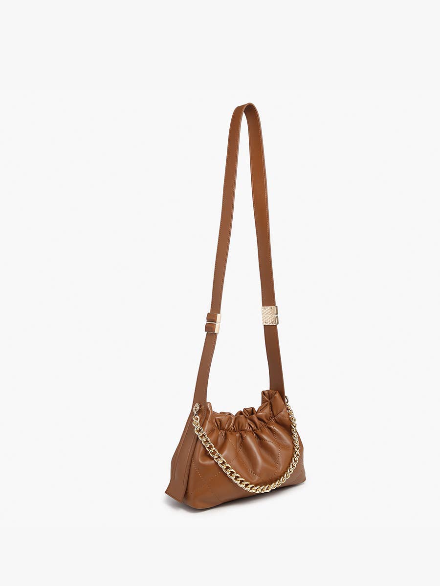 JN2585 Sydney Ruched Bucket Bag – Crossbody Style