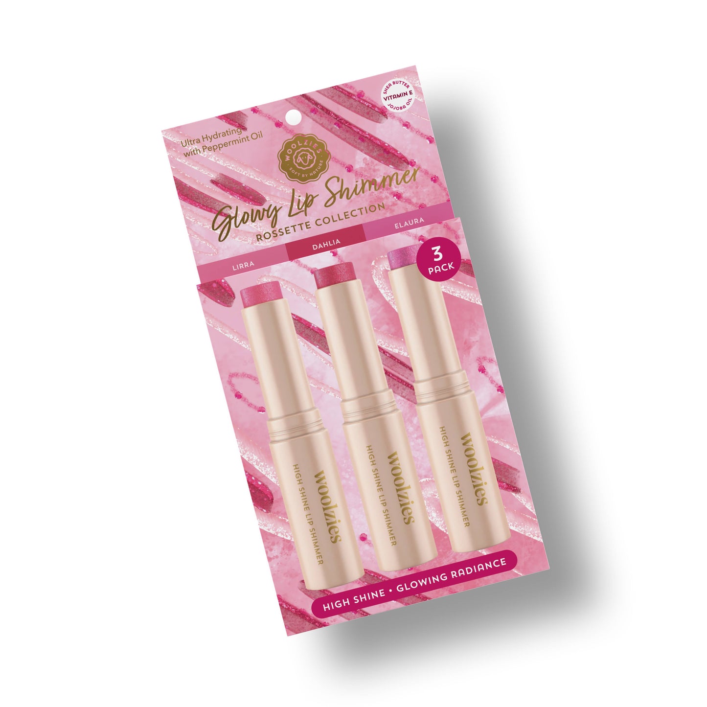 Glowy Lip Shimmer Trio – Rosette Collection