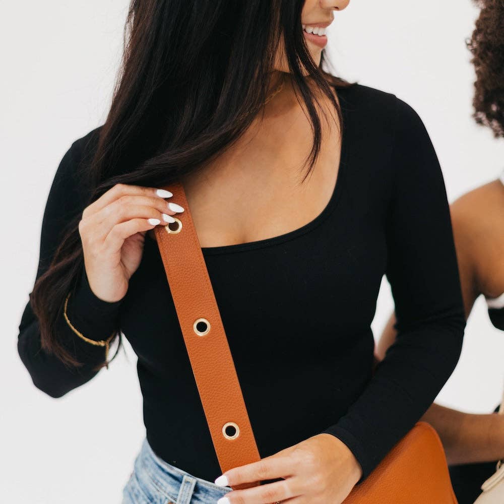 Evelynn Eyelet Vegan Leather Strap Wholesale