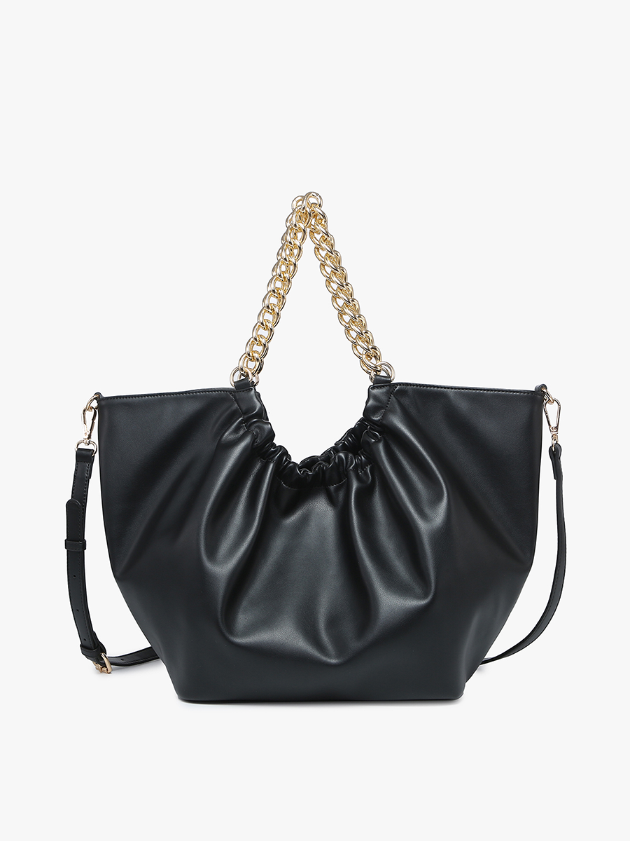 M2343 Stassi Slouchy Satchel Bag – Chain Strap