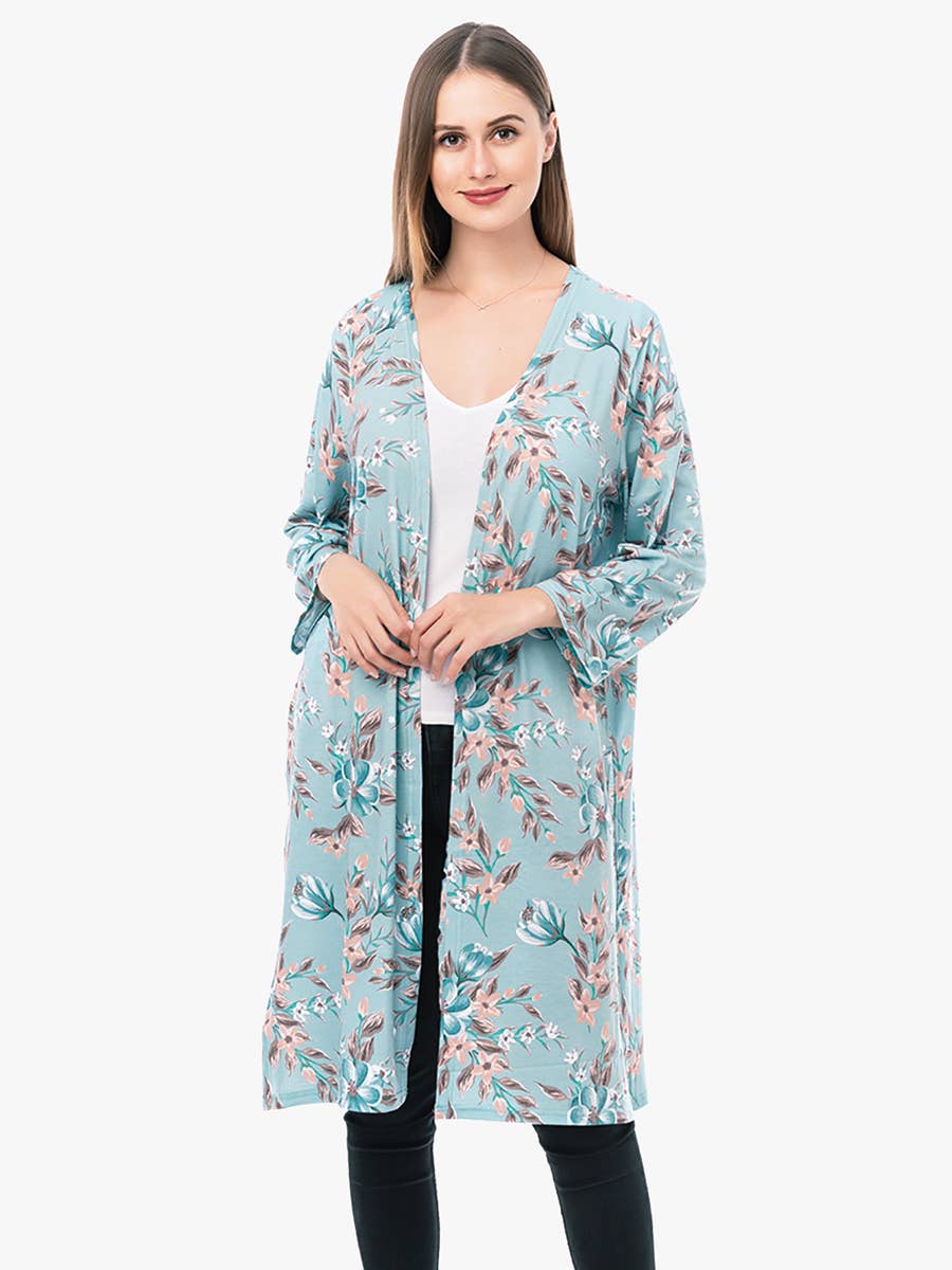 KM1037 Malibu Long Kimono