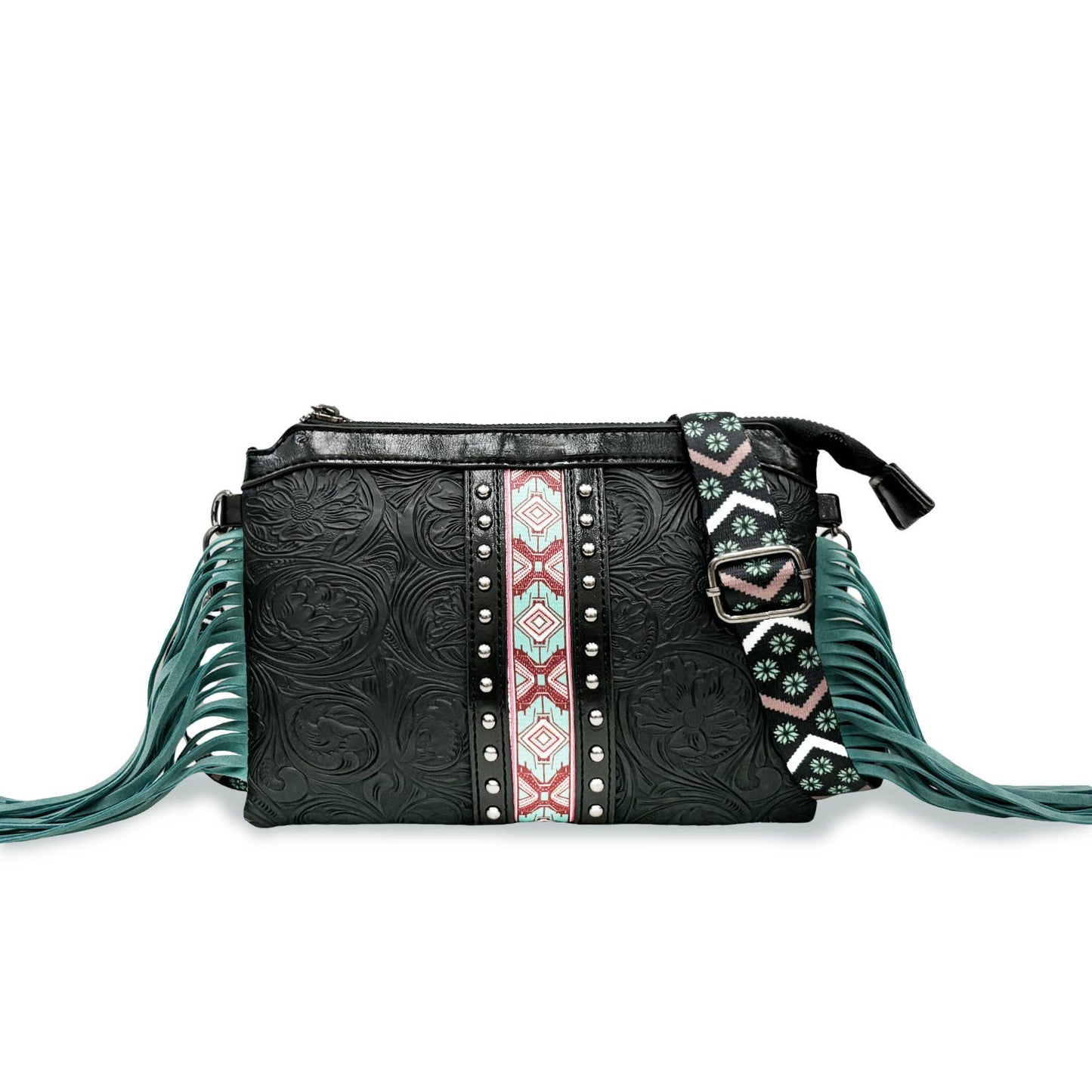417 Bohemian tassel crossbody bag