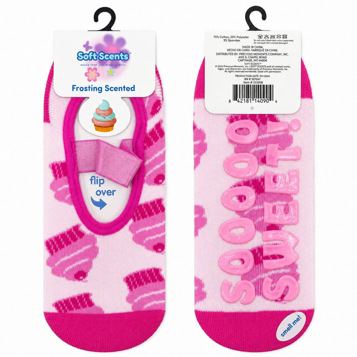 Precious Moments Scented Grip Slipper Socks Floor Display