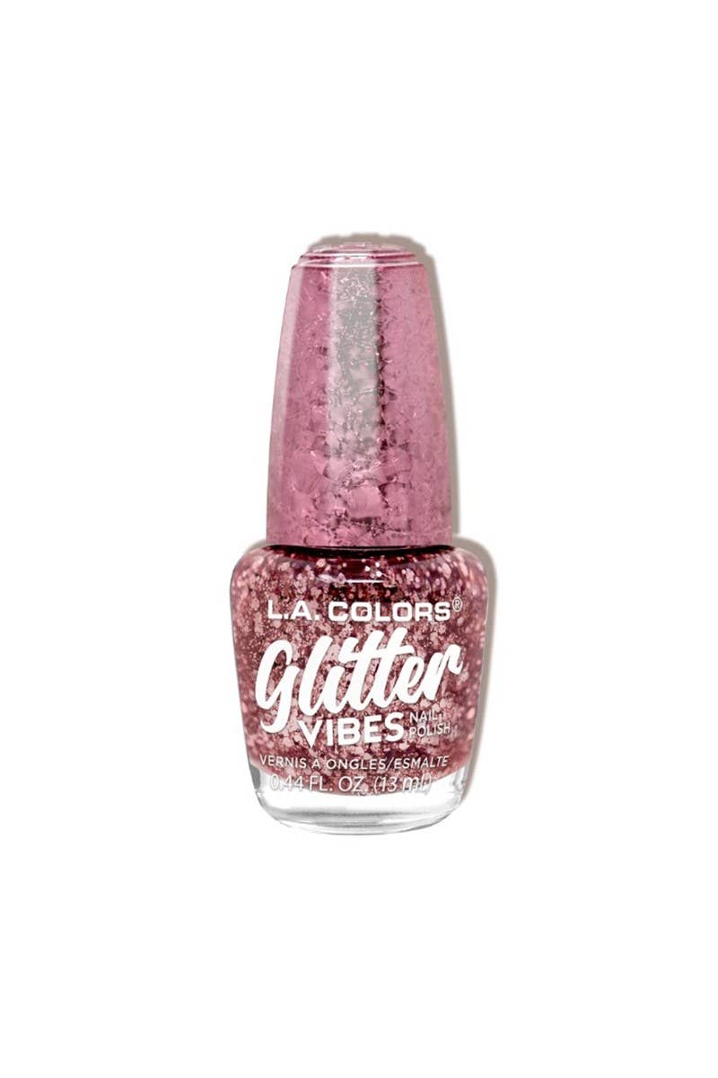 LA Colors CLAC456 Glitter Vibes Nail Polish Set - 24pc