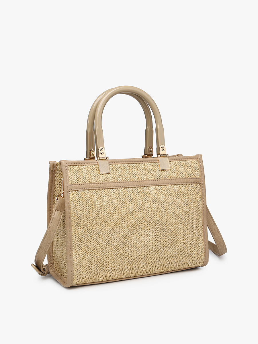 M2233 Kaya Rattan Satchel Bag – Dual Handles