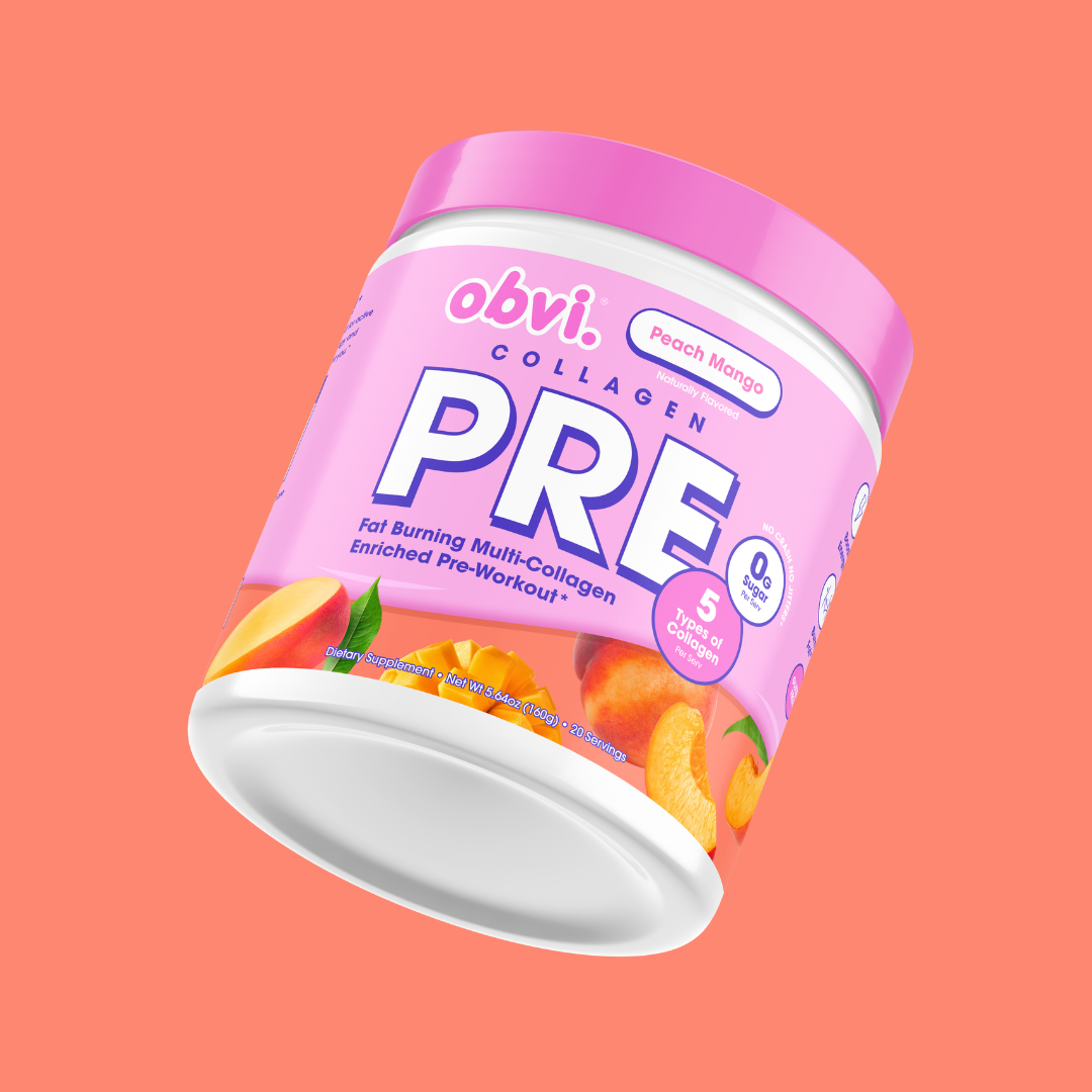 Obvi Collagenic Peach Mango Pre-Workout Boost Drink