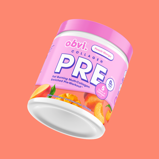 Obvi Collagenic Peach Mango Pre-Workout Boost Drink