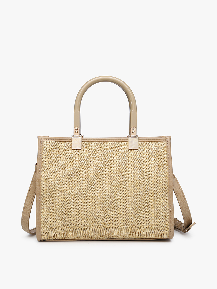 M2233 Kaya Rattan Satchel Bag – Dual Handles