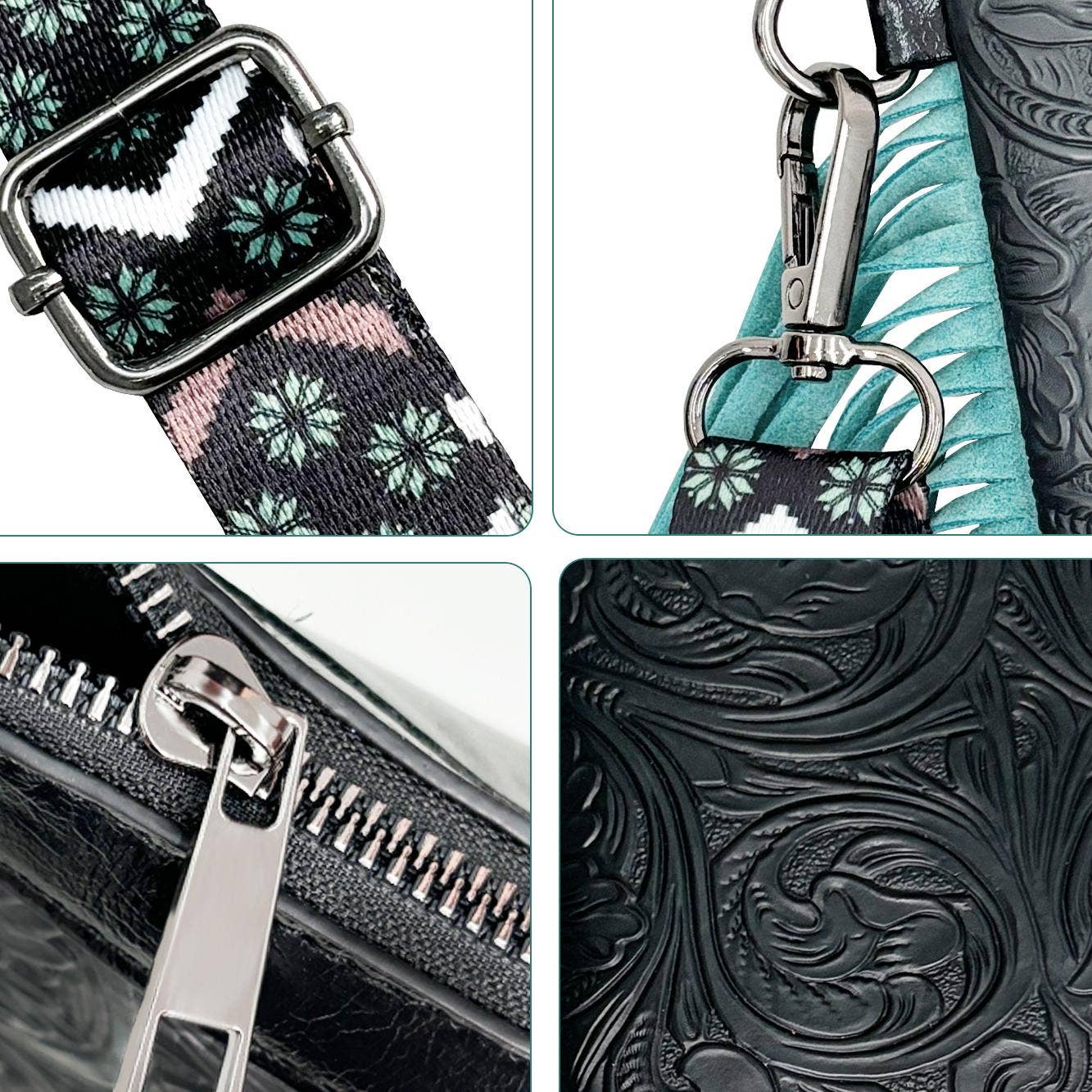417 Bohemian tassel crossbody bag