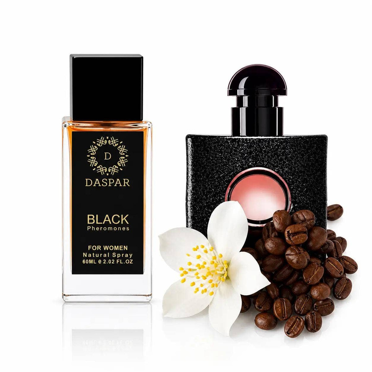 DASPAR BL.ACK WOMEN PERFUME WITH PHE.RO.MO.NES 2.02 OZ