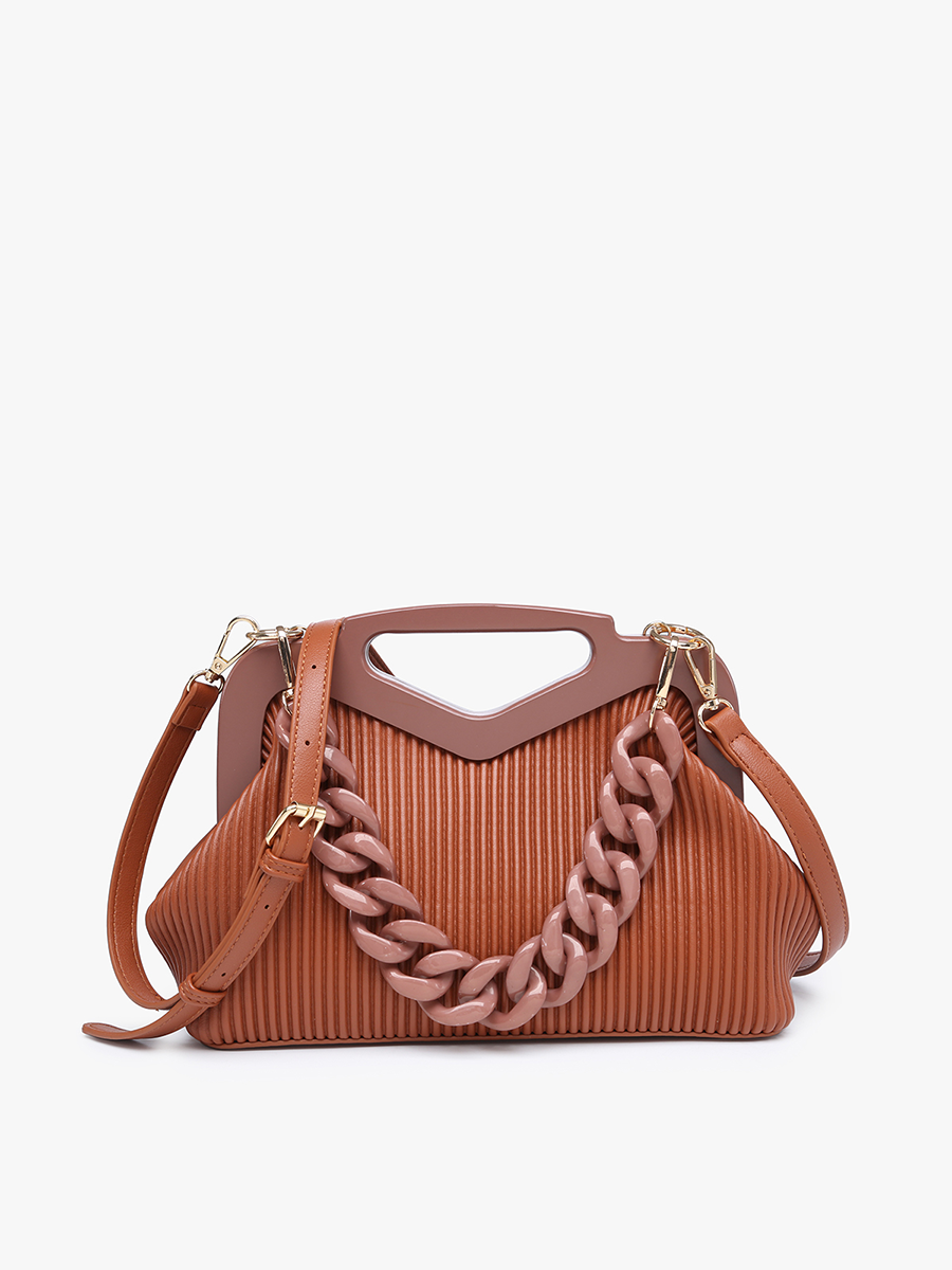 EH2251 Remy Pleated Frame Bag – Chain Strap Crossbody